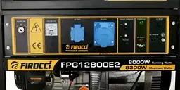 Генератор бензиновий Firocci FPG12800E2 8.3 кВт 1-фазний + AVR + електростартер - мініатюра 2