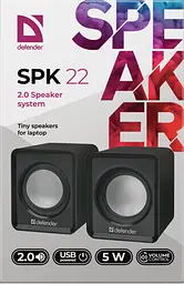 Акустична система Defender SPK 22 2х2,5W USB black (65503) - мініатюра 3