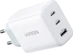 Мережевий зарядний пристрій Ugreen CD275 65W 2xUSB-C 1xUSB-A Fast Charger White [90496] [99283] - мініатюра 2