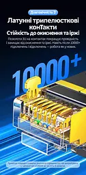 Плоский мережевий кабель UGREEN NW106 2 м патч-корд Ethernet RJ45 штекер на RJ45 штекер Cat 7 до 10 Гбіт/с екранований U/FTP жили з чистої міді 600 МГц чорний (11261) - мініатюра 6