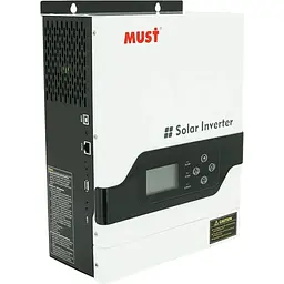 Гiбрiдний ДБЖ MUST PV18-1512VPM, 1500W, 12V, струм заряду 10/20А, 160-275V, MPPT (60А, 15-145 Vdc)