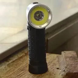 Ручний ліхтар BL-1822-T6+COB (білий + червоний) + магніт + ЗУ220/12В + 18650 (3хААА) + 4 режими - мініатюра 6