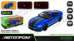 Іграшка Машина Ford Shelby GT350 АВТОПРОМ 68441 Синій shop (6906231362297) - мініатюра 1
