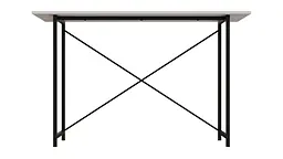 Стіл письмовий Line Лайт Ferrum-decor 750x1200x600 Чорний метал ДСП Білий 16 мм (FRD-104857) - мініатюра 2