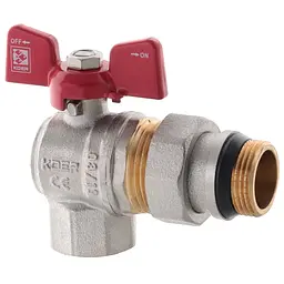 Кран з американкою 3/4" "антіпротечка"Koer KR.228-Gi кутовий KR0194
