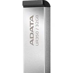 USB флеш накопичувач ADATA 32GB UR350 Silver-Black USB 3.2 (UR350-32G-RSR/BK) - мініатюра 3