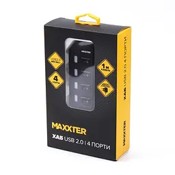 USB концентратор (Hub) 2.0 Maxxter 4 порти з вимикачами - мініатюра 4