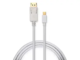 Кабель Vinga Mini DisplayPort to DisplayPort 1.8m White (VCPMDPDP1.8WH)