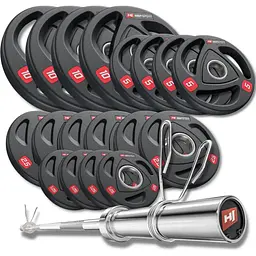Набір олімпійський Hop-Sport PRO 95кг з грифом 165см