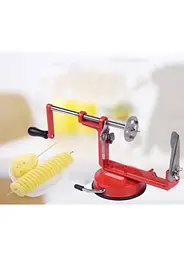 Машинка для нарізки картоплі спіраллю та чіпсів Spiral Potato Slicer, Ручний пристрій для спіральних чіпсів та овочів - мініатюра 2