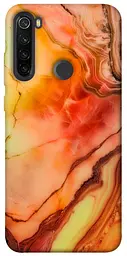Чохол Demsky Червоний корал мармур для Xiaomi Redmi Note 8T