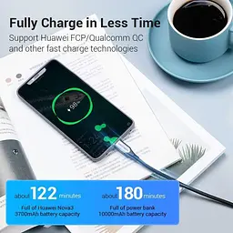 Кабель Vention Cotton Braided USB-C to USB-C 3.1 Cable 0.5M Gray (TAAHD) - мініатюра 6