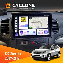 Штатна магнітола KIA Sorento 2009-2012 Cyclone C10-011 4x64, DSP Cyclone (НФ-00005249)