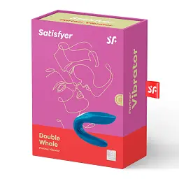 Вібратор Satisfyer Partner Whale 8.7 см синій - мініатюра 6