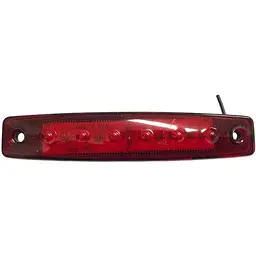 Габарит LED прямокутний 100х10 мм / 12/24V / 6 діодів / Червоний 1 шт. MRT (104 K 022)