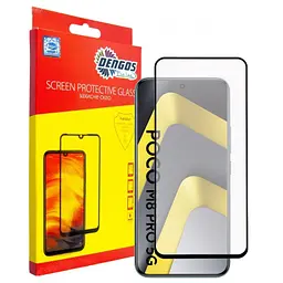 Скло захисне Dengos Full Glue POCO M8 Pro 5G Black (TGFG-429)