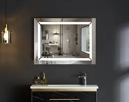 Дзеркало Mixxus Light MR01-90x70 (годинник, LED-підсвічування, антизапотівання) MI5999 - мініатюра 10