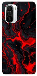 TPU чохол Demsky Black red marble для Xiaomi Redmi K40 / K40 Pro / K40 Pro+ / Poco F3