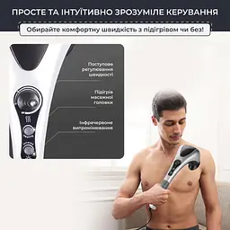 Ручний антицелюлітний масажер No Brand з 2 насадками - мініатюра 3