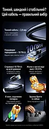 Мережевий кабель UGREEN NW122 0,5 м патч-корд Ethernet RJ45 штекер на RJ45 штекер Cat 6A до 10 Гбіт/с неекранований U/UTP діаметр 2,8 мм жили з чистої міді смуга частот 500 МГц чорний (70331) - мініатюра 3