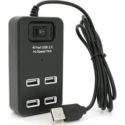 Концентратор Voltronic USB 2.0 to 4xUSB black (YT-HWS4-B) - мініатюра 2