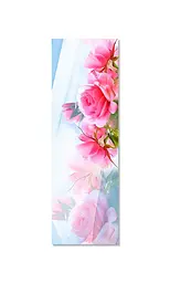 Вінілові наклейки на двері Рожеві Троянди Відображення ПВХ квіти Блакитний 65х200 см Happy Pocket Z183645 - мініатюра 2