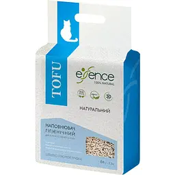 Уцінка. Наповнювач для котячого туалету Essence Tofu натуральний 6 л (920031)