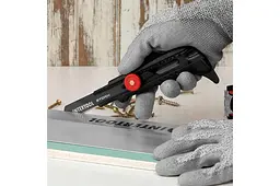 Ніж сегментний будівельний висувний Intertool Storm 18 мм гвинтовий для лінолеуму HT-0539 - мініатюра 2