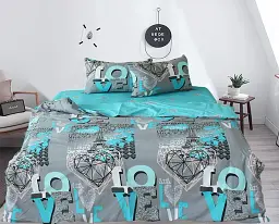 Комплект постільної білизни з компаньйоном TAG Tekstil S424 Двоспальний