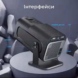 Проектор Magcubic Android 11 HY320 Allwinner H713 (чорний) - мініатюра 12