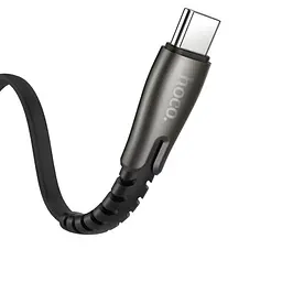 Кабель Hoco U58 Pisces Cable USB to Type-C 2,4A 1,2m Black