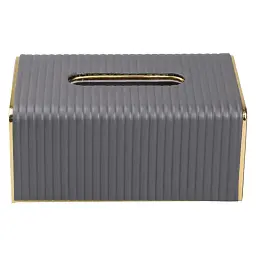 Серветниця з екошкіри 20х13х9 см, сірий Yiwu HP-3-203G - мініатюра 2