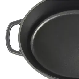 Гусятниця чавунна з кришкою KELA Calido (12473) 33х26х12 см 6 л чорна - мініатюра 4