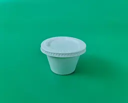 Кришка для соусника V110, 50 шт, колір білий, кукурудзяний крохмаль для пакування соусів і салатів, зручний формат для takeaway - мініатюра 2