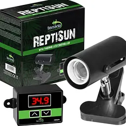 Світильник з затискної ручкою і термостатом ReptiSun Temperature Control 200W