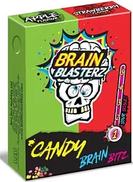 Кислі цукерки-драже Brain Blasterz Sour Candy Bitz Apple Strawberry 45г