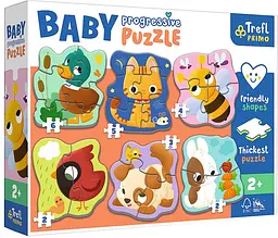 Набір Пазли - "Baby Progressive" 6в1 - Тваринки