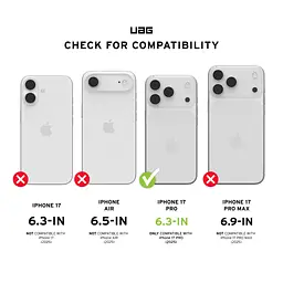 Скло захисне UAG iPhone 17 Pro Transparent (14438311VNA) - мініатюра 8
