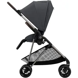 Коляска Cybex Melio Monument Grey з бампером темно-сіра (522002663) - мініатюра 6