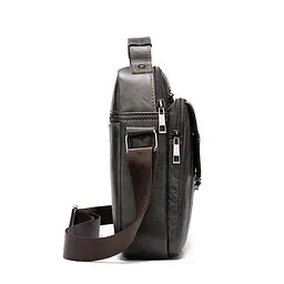 Сумка чоловіча із щільної шкіри 14996 Vintage коричневий - мініатюра 2