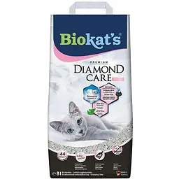 Наповнювач Biokats Diamond Fresh для котячого туалету бентонітовий 8 л