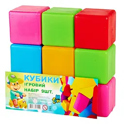 Кубики. Великі "9 шт" 14066