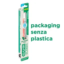 Зубна щітка GUM Classic Bio-Based Handle м'яка світло-зелена - мініатюра 9