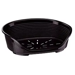 Пластиковий лежак для собак і котів Ferplast Siesta Deluxe 10 чорний 93,5×68×28,5 см 70210917