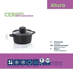 Каструля з кришкою KELA Atura, 16 см, 1 л (15169) - мініатюра 2
