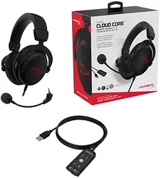 Навушники HyperX Cloud Core + 7.1 Black (HX-HSCC-2-BK/WW) - мініатюра 6