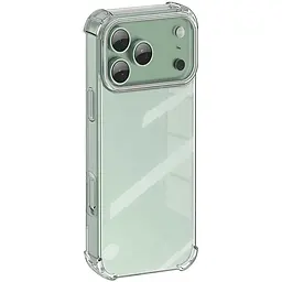 TPU чохол GETMAN Ease logo посилені кути для Apple iPhone 17 Pro Max (6.9) Безбарвний (прозорий) - мініатюра 3