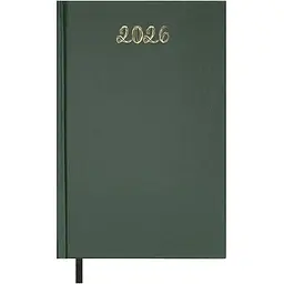 Щоденник датований Buromax Optimal 2026 A5 бумвініл зелений (BM.2121-04)