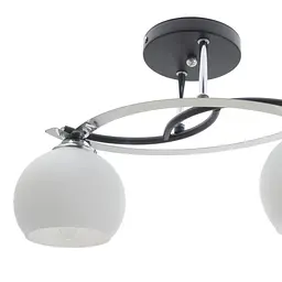 Люстра Brille стельова для передпокою E27 60W BK (LK-657C/2) - мініатюра 2