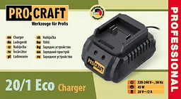 Зарядний пристрій Procraft 20/1 Eco для акумуляторів 20В - мініатюра 2